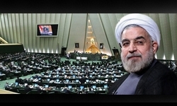 مراسم تحلیف حسن روحانی در مجلس آغاز شد
